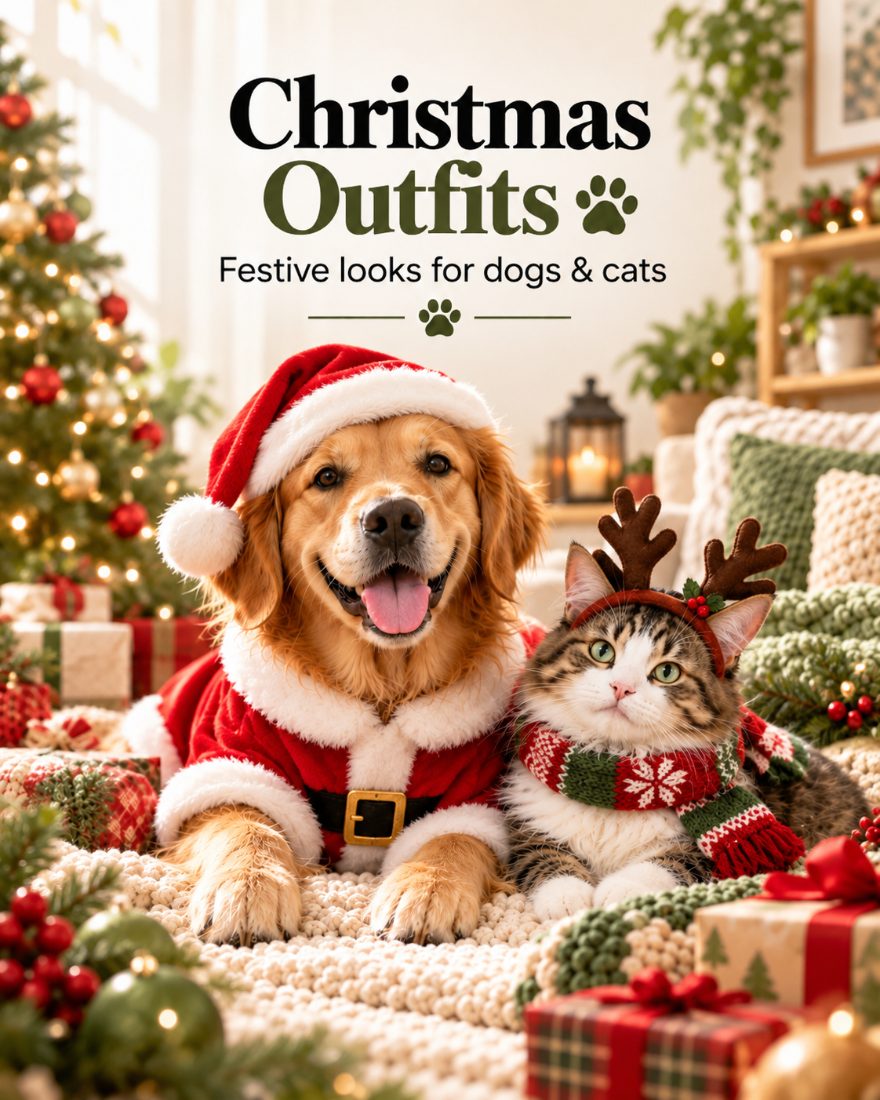 Christmas outfits for dogs and cats