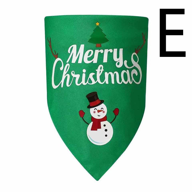 Christmas Dog Bandana – Double-Layer, 8 Festive Designs