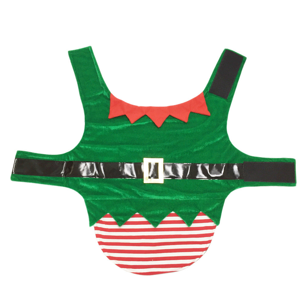 Elf & Santa Two-Leg Christmas Costume for Dogs
