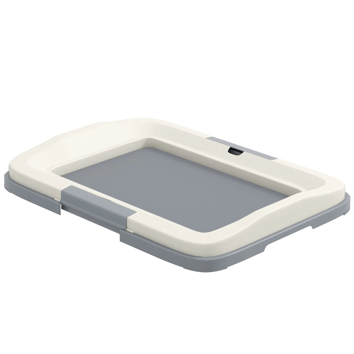 Gray pee pad holder tray