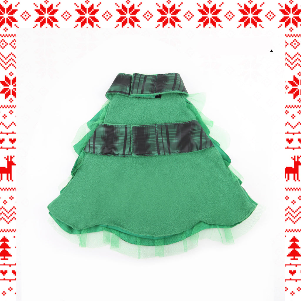 Christmas Tree Cape with Star Hat for Pets