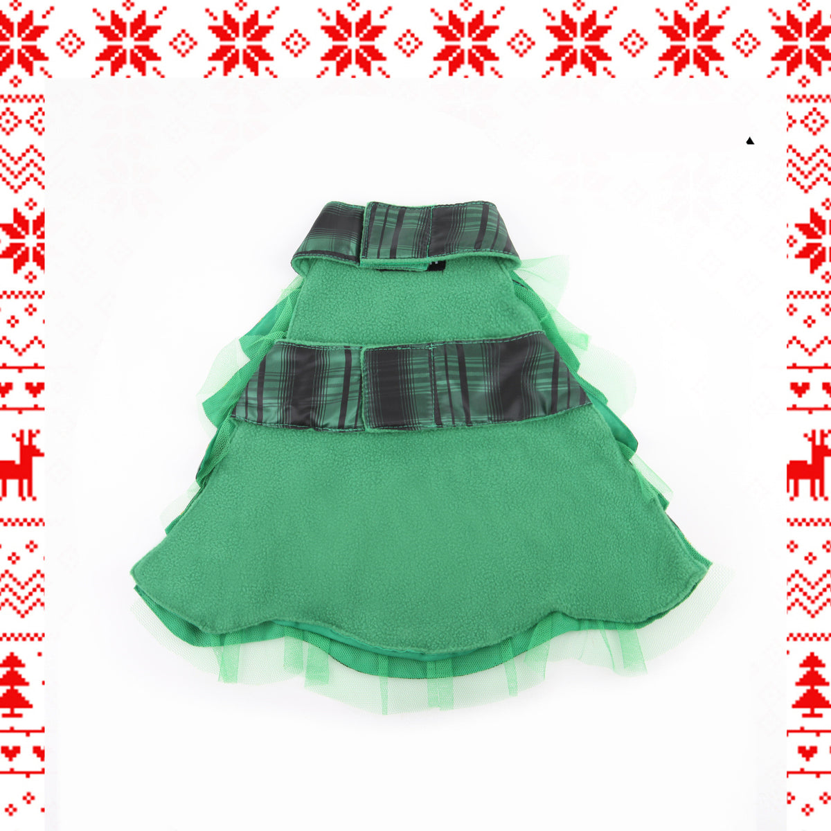 Christmas Tree Cape with Star Hat for Pets