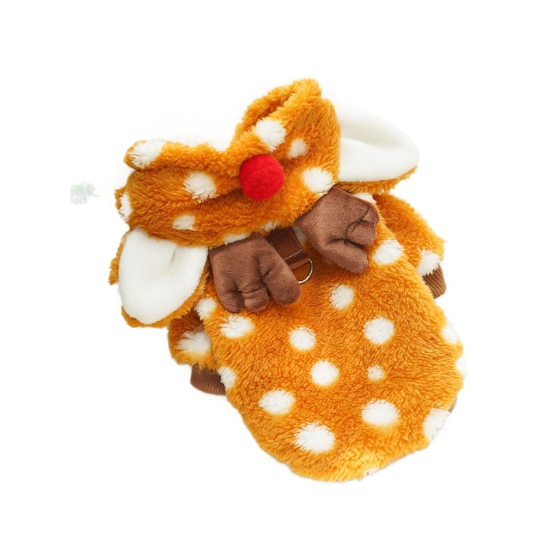 Reindeer Fleece Costume for Dogs & Cats
