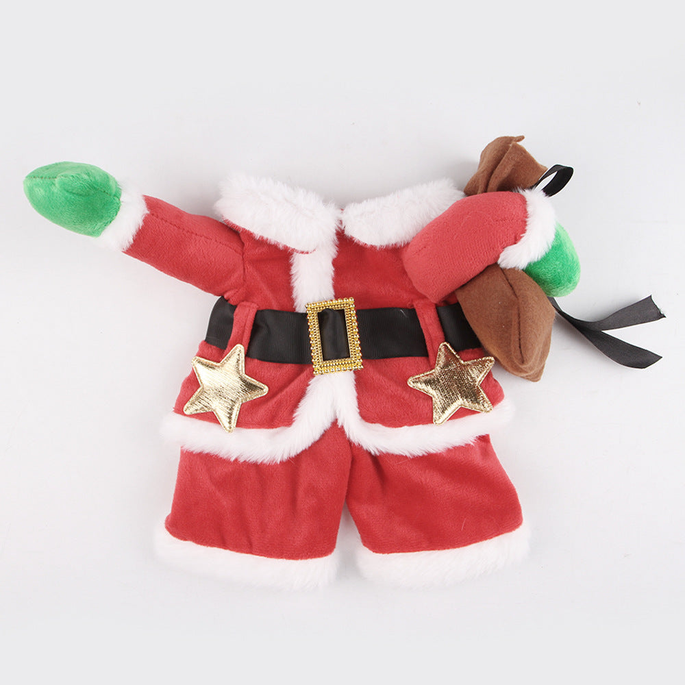 Santa Costume with Headband for Cats & Dogs
