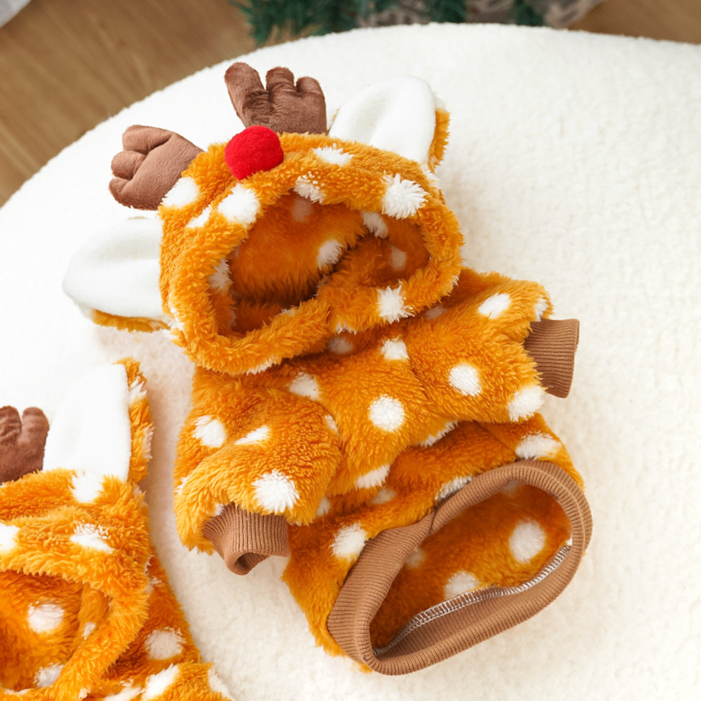 Reindeer Fleece Costume for Dogs & Cats