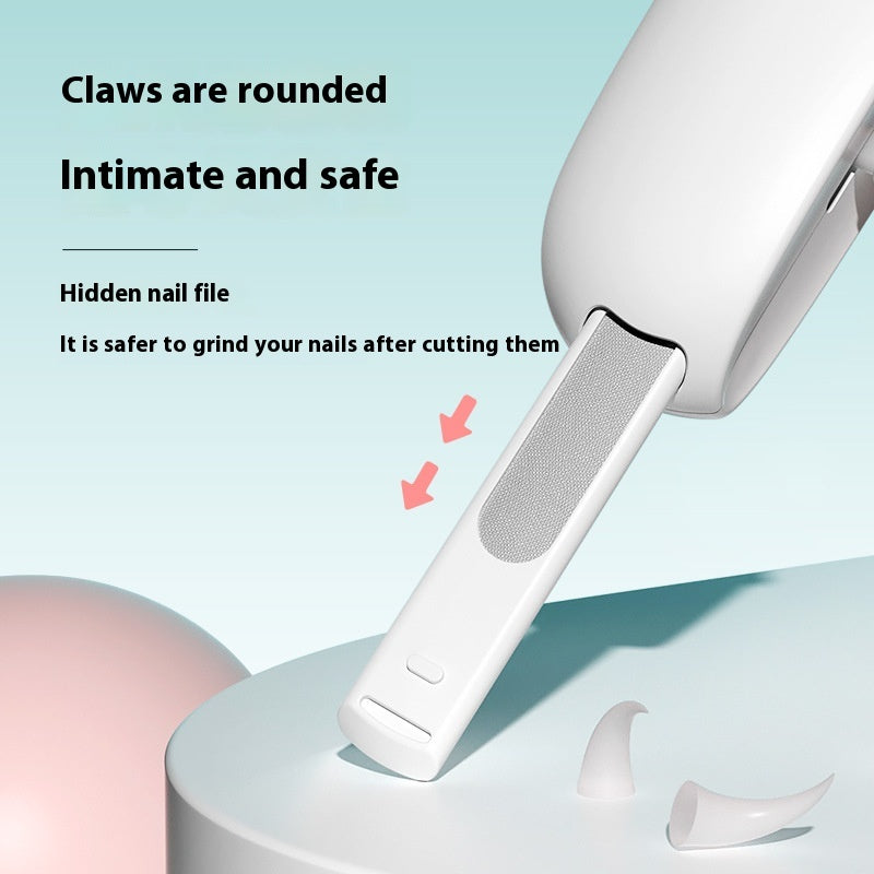 Cat Nail Clippers with Safety Guard & Built-In File