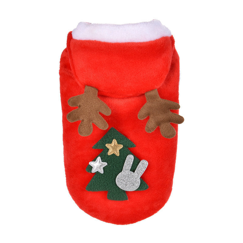 Christmas Fleece Pet Hoodie - 10 Festive Styles