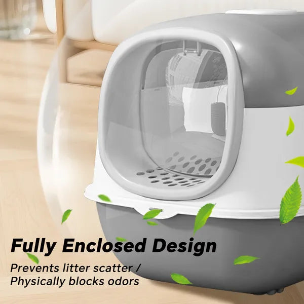 Covered Cat Litter Box with Lid