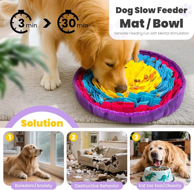 Snuffle mat slow feeder