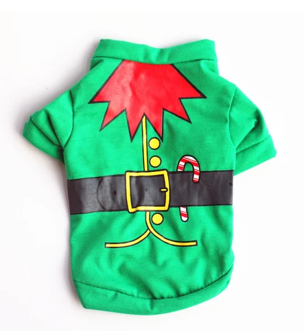 Christmas Print Pet T-Shirt - 11 Festive Styles