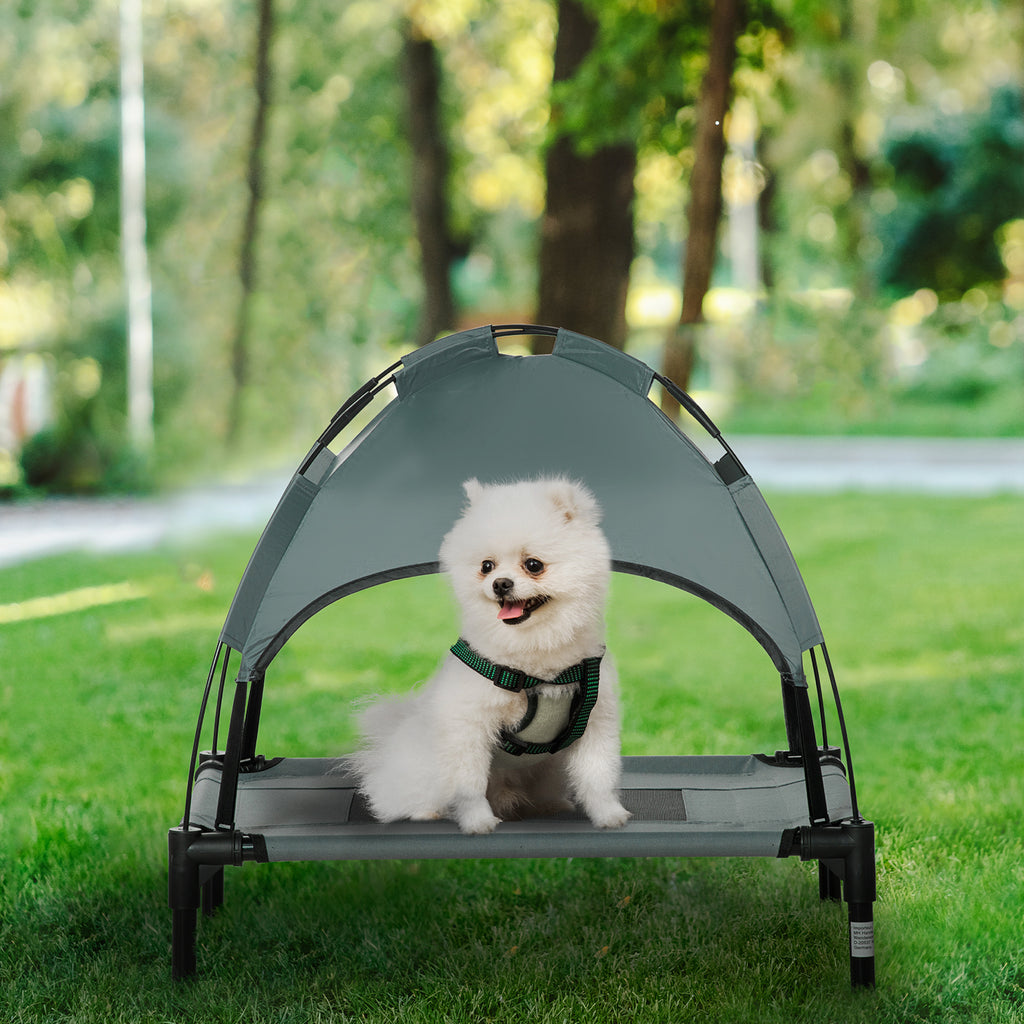Elevated Dog Bed with Removable Canopy