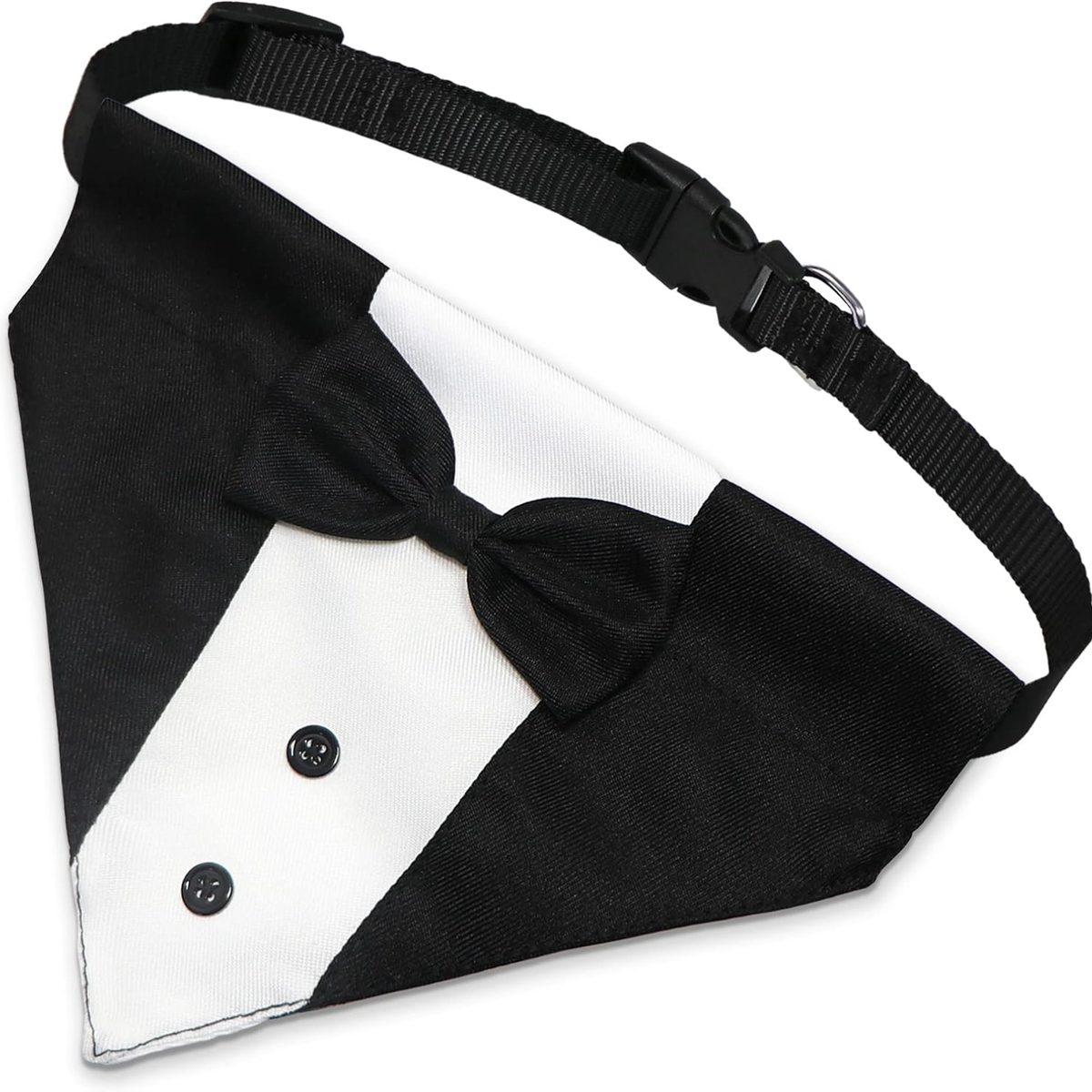 Dog Tuxedo Bandana with Bow Tie