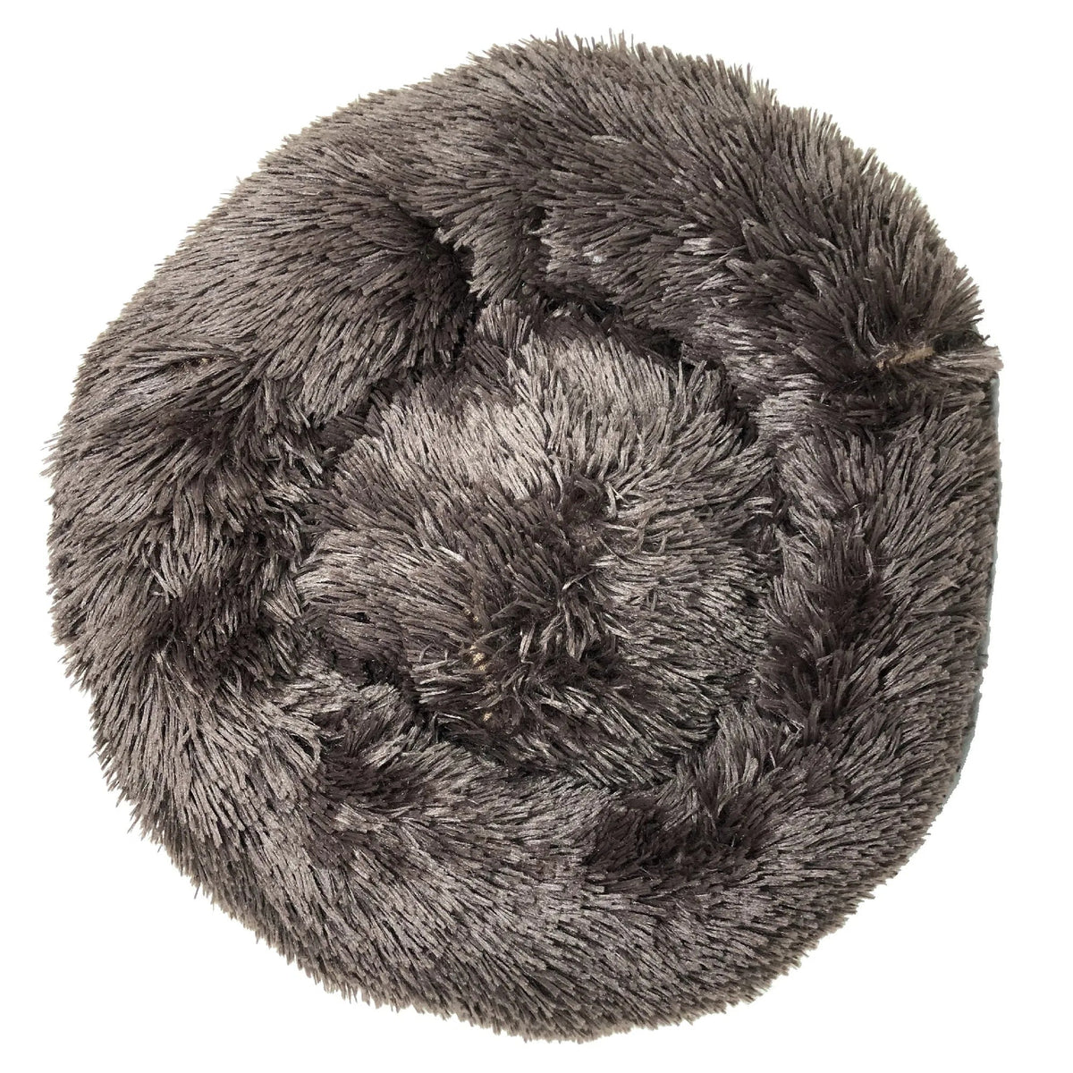 Plush round bed detail