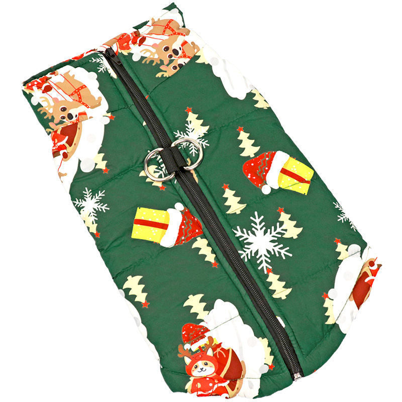 Christmas Padded Dog Vest – Sizes up to 7XL for Large Breeds