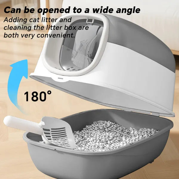 Covered Cat Litter Box with Lid