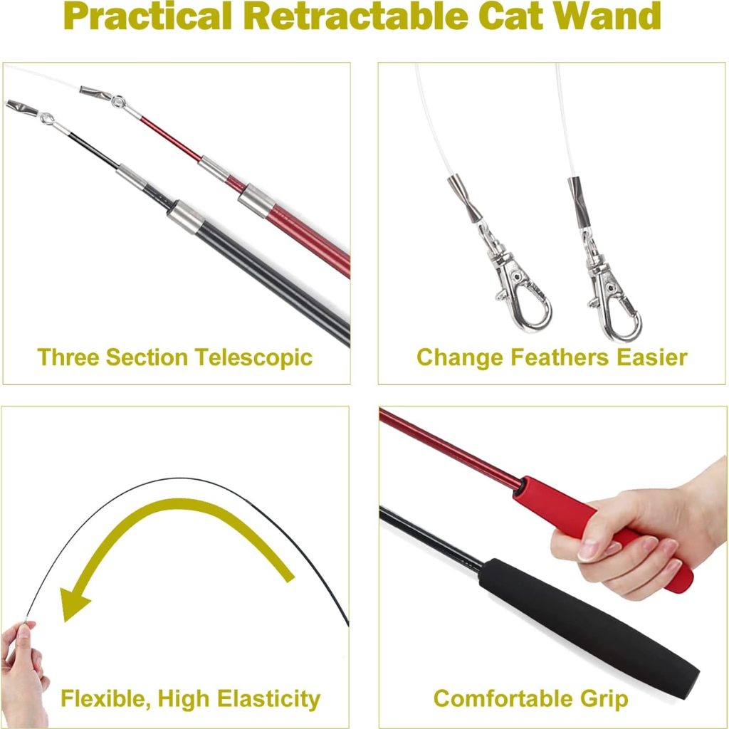 Cat wand features