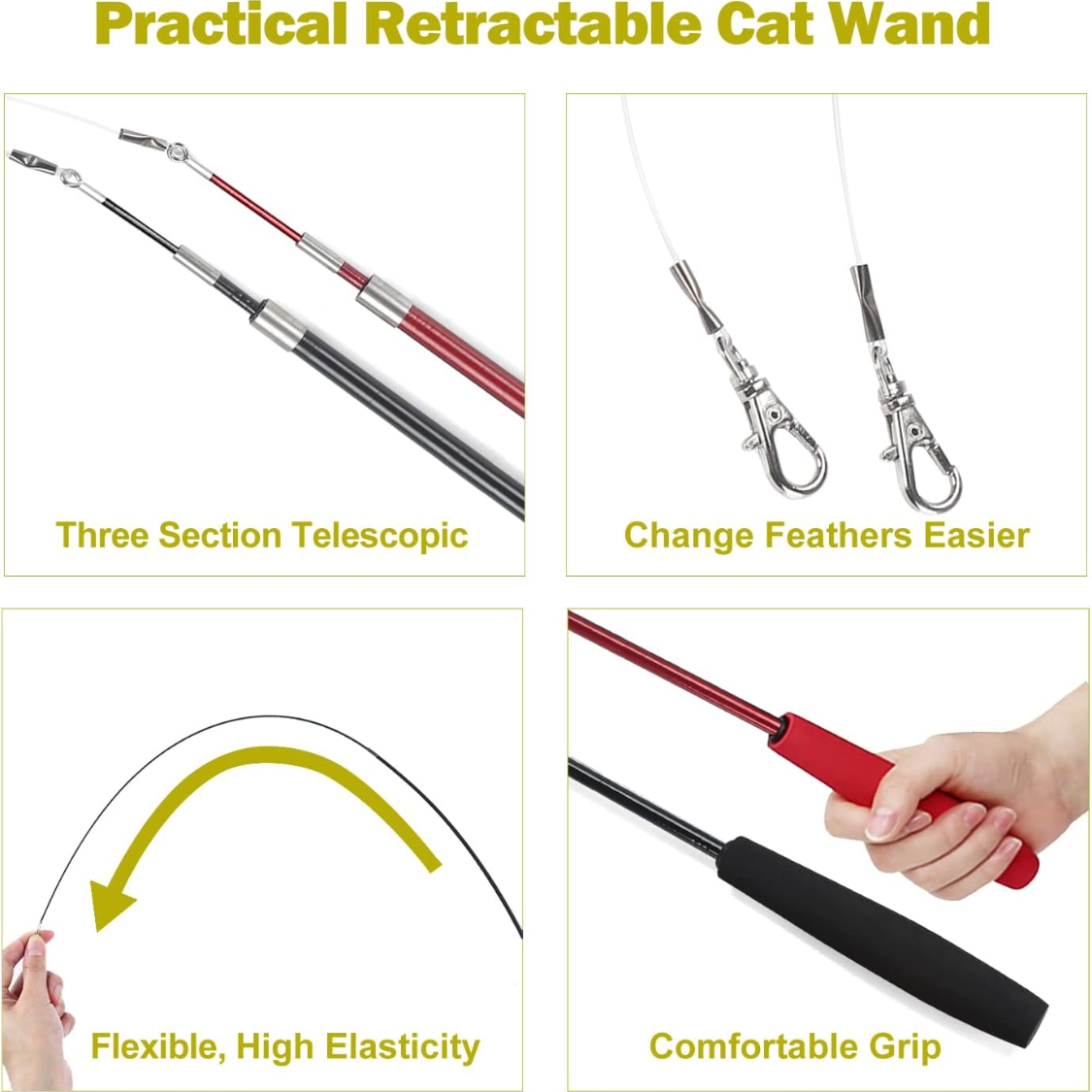 Cat wand features