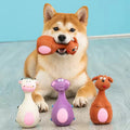 Squeaky Latex Animal Dog Toys – 4 Pack