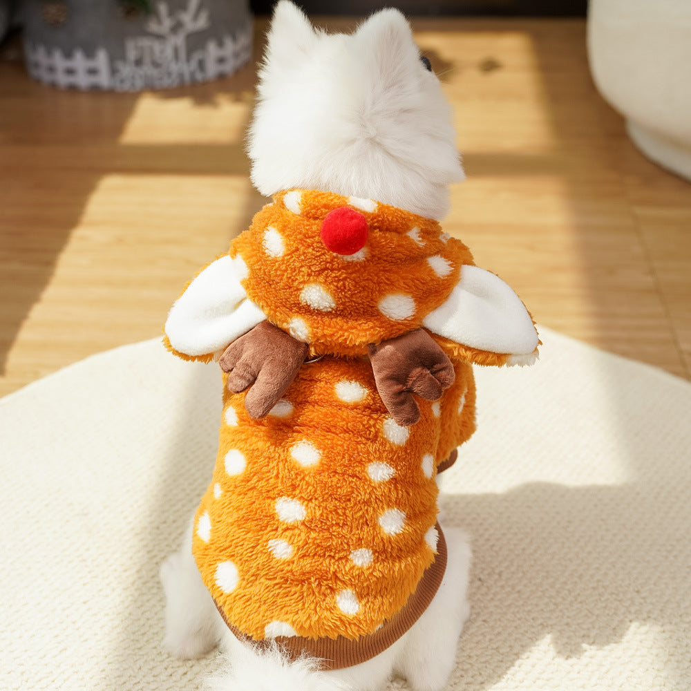 Reindeer Fleece Costume for Dogs & Cats