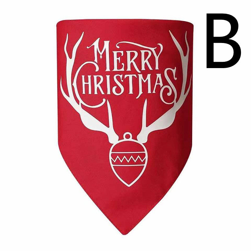Christmas Dog Bandana – Double-Layer, 8 Festive Designs