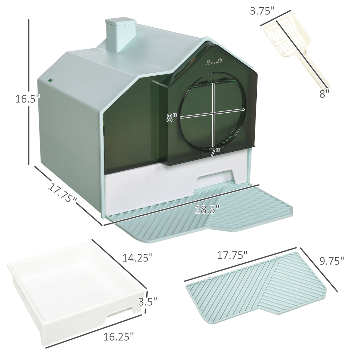 Litter house dimensions