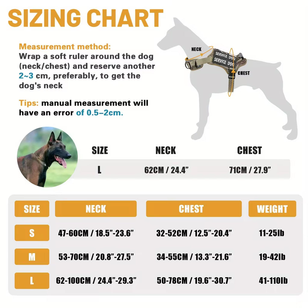 No-Pull Tactical Dog Harness with Handle