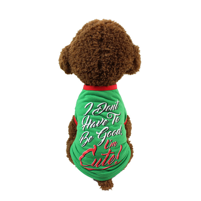 Christmas Print Pet T-Shirt - 11 Festive Styles