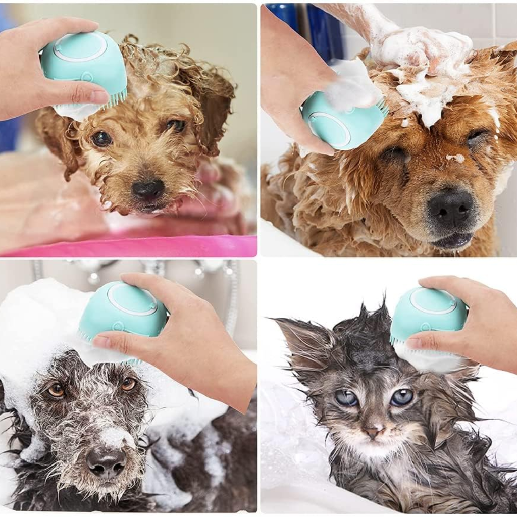 Bath brush for dogs and cats