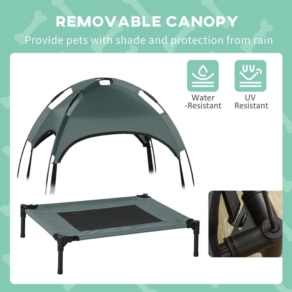 Elevated Dog Bed with Removable Canopy