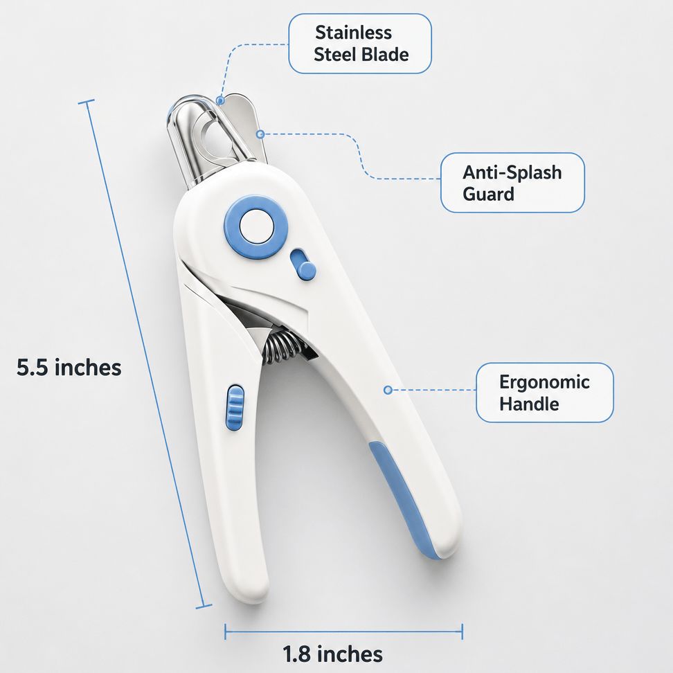 Professional Pet Nail Clippers with Safety Guard