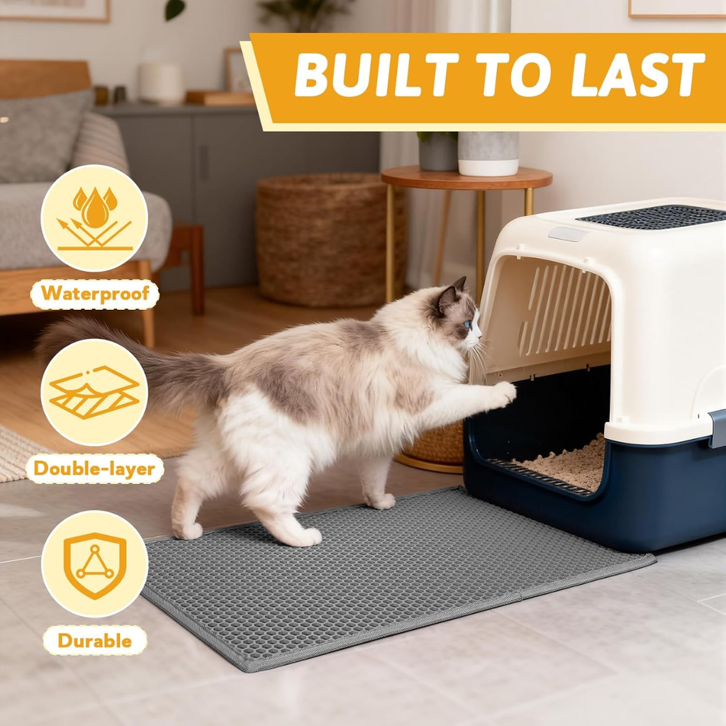 Double-Layer Cat Litter Trapping Mat