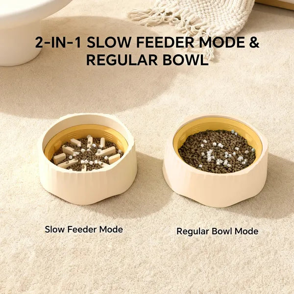 Slow feeder and regular bowl modes