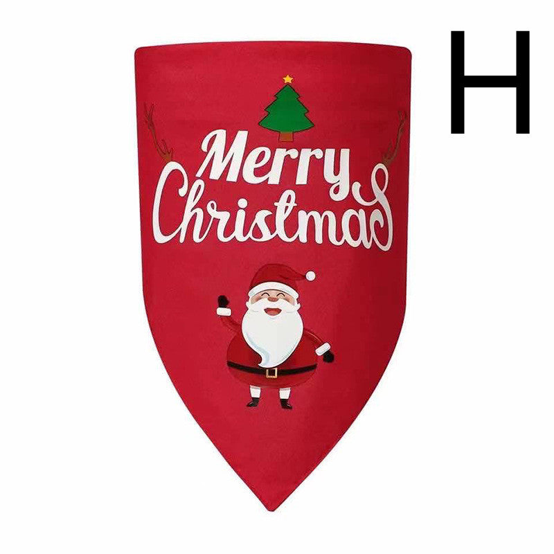 Christmas Dog Bandana – Double-Layer, 8 Festive Designs