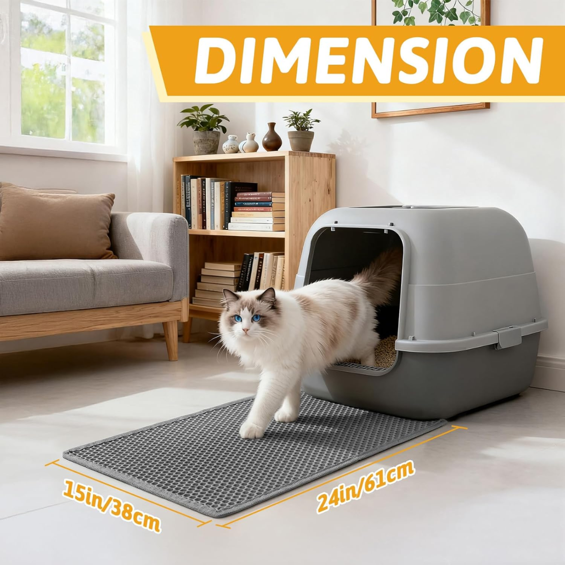 Double-Layer Cat Litter Trapping Mat