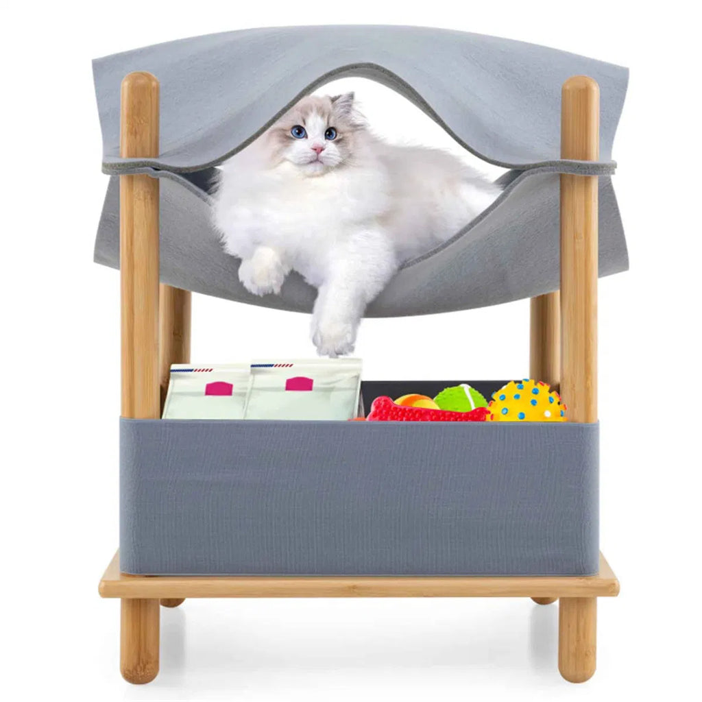 Cat in the top hammock