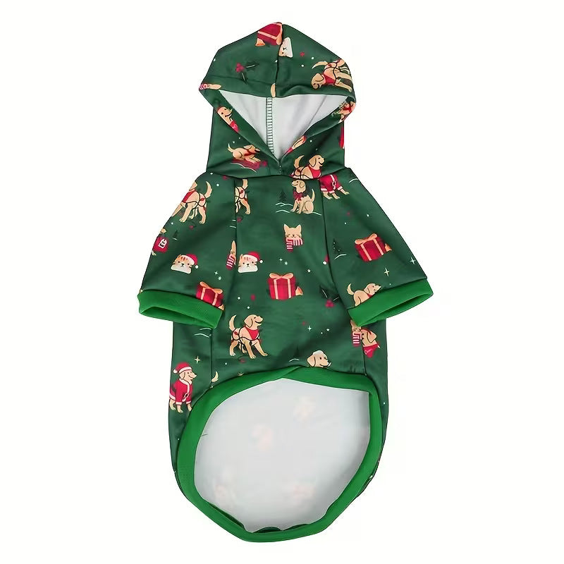 Christmas Dog Hoodie – Sizes up to 4XL for Large Dogs