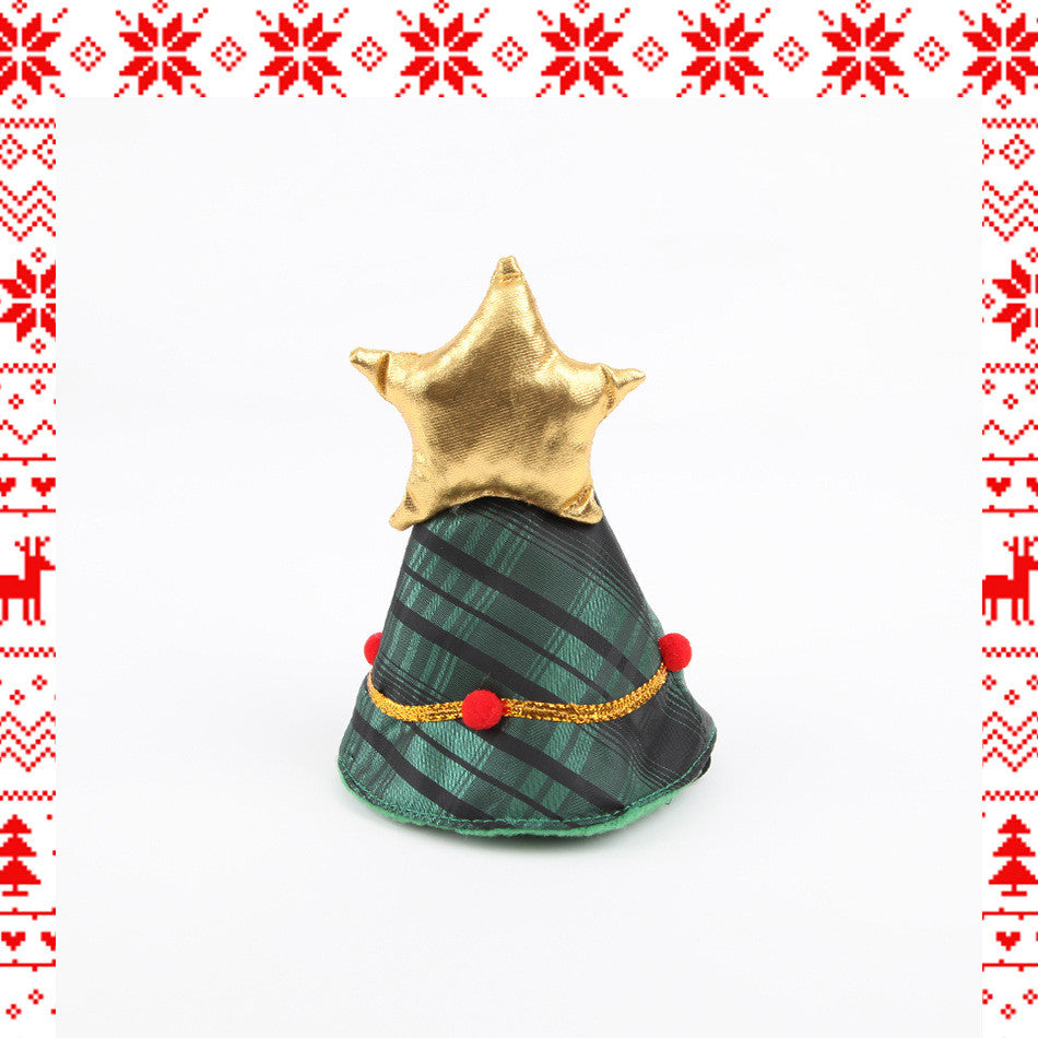 Christmas Tree Cape with Star Hat for Pets