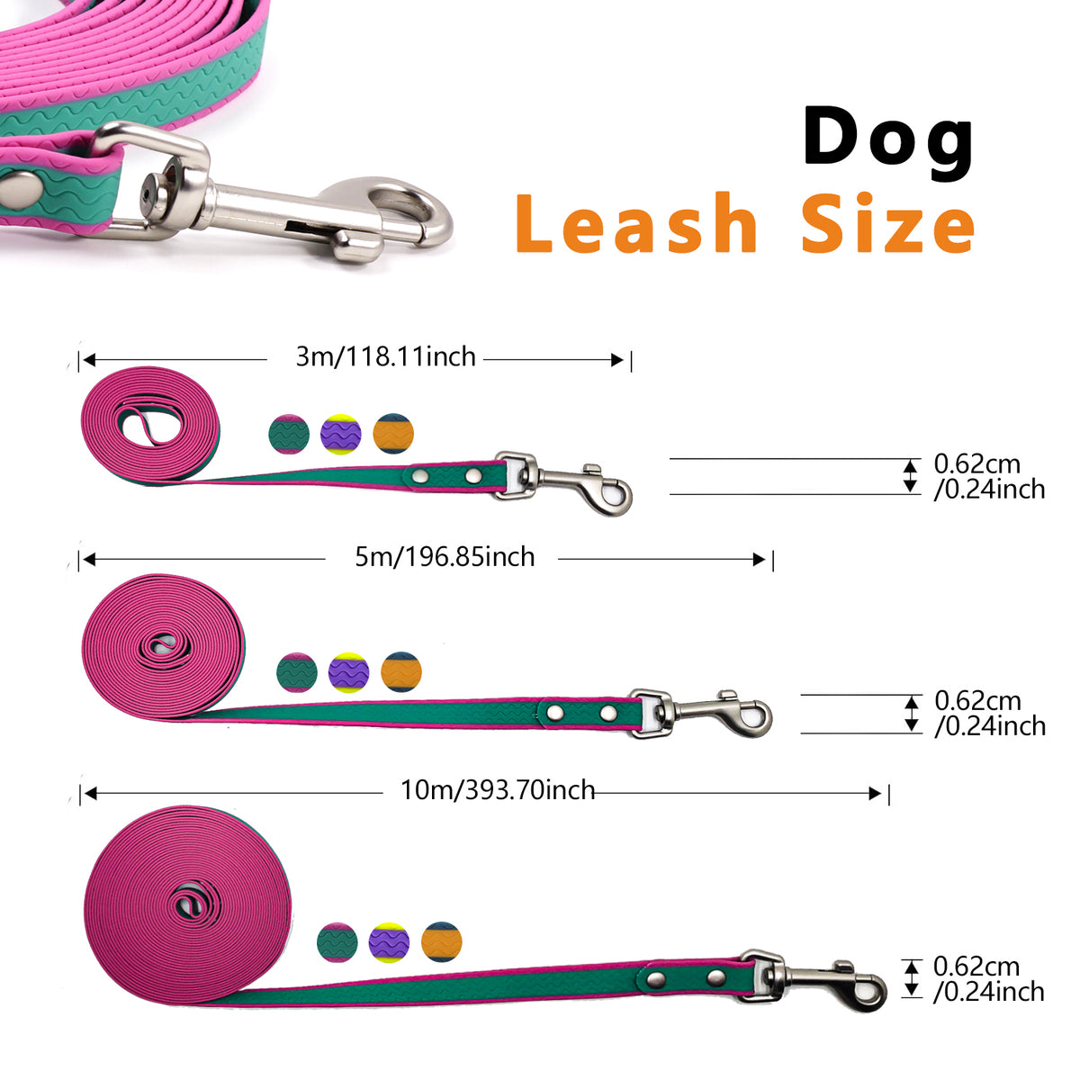 Waterproof Long Training Lead – 10 ft or 16 ft