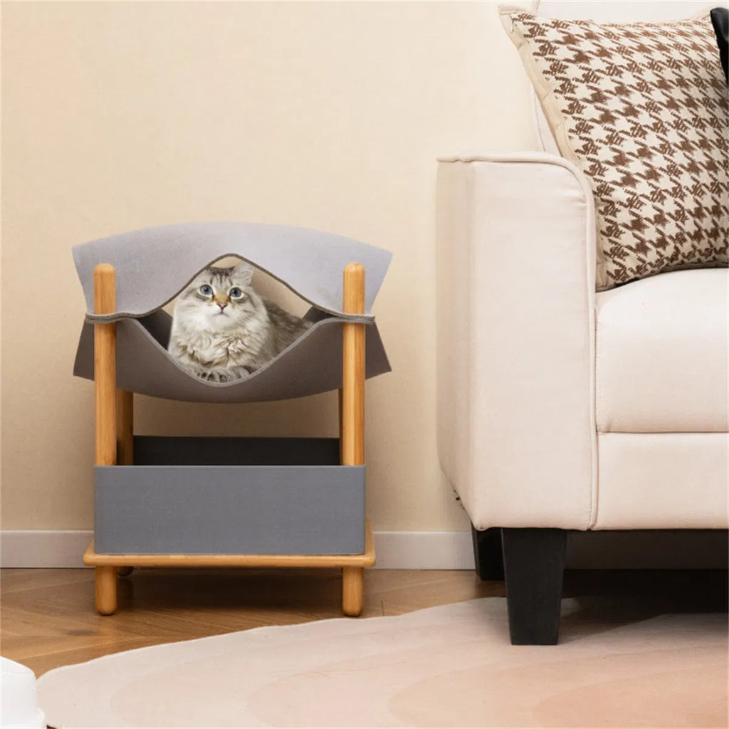 Cat condo in a living room