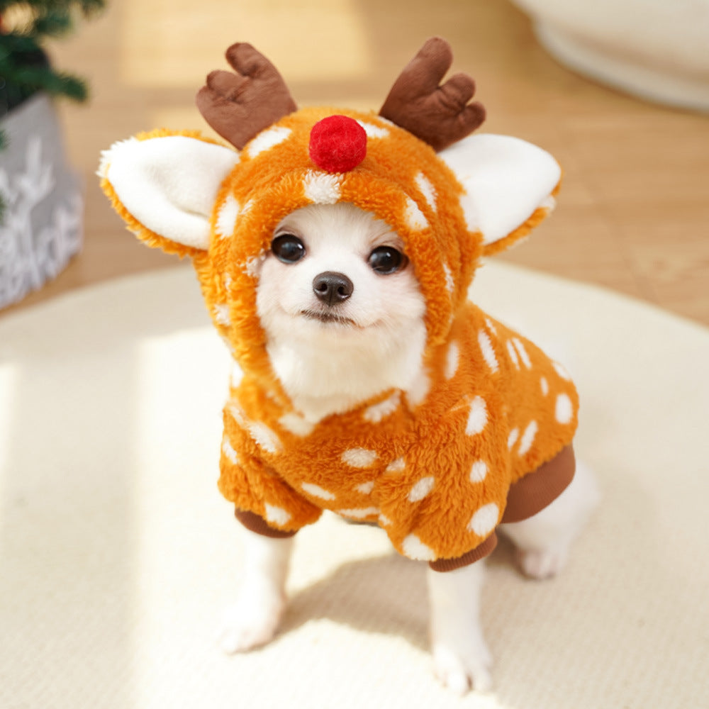 Reindeer Fleece Costume for Dogs & Cats