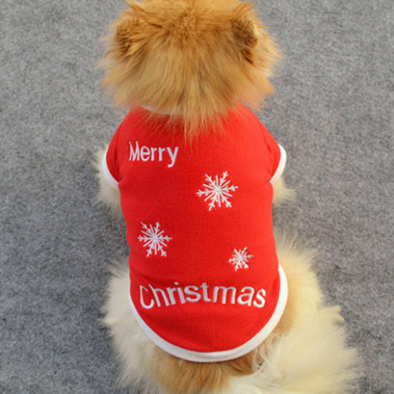 Christmas Fleece Pet Hoodie - 10 Festive Styles