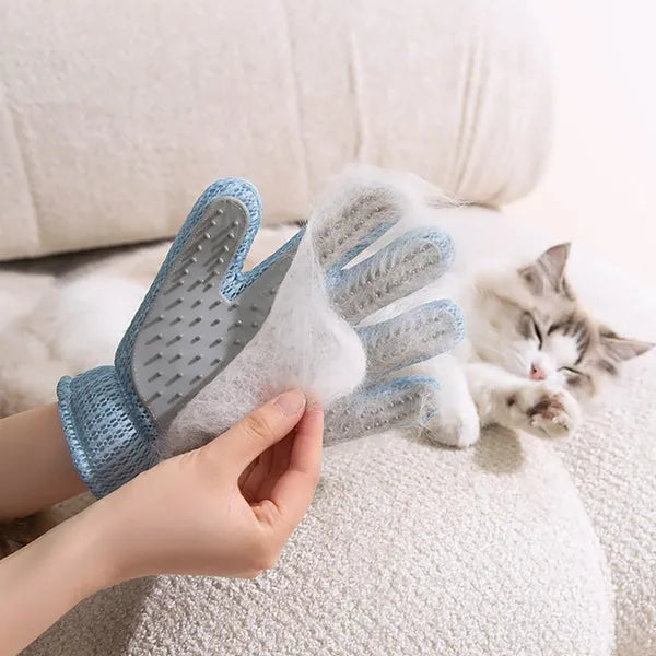 2-in-1 Pet Grooming Glove – Deshedding & Hair Remover