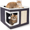 2-in-1 cat house bed