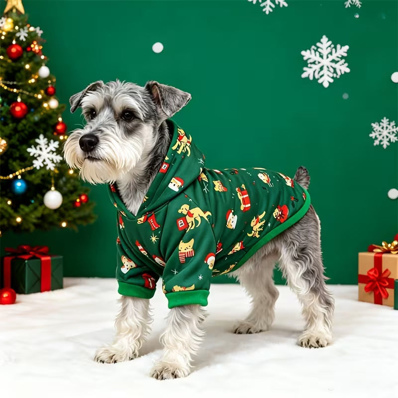Christmas Dog Hoodie – Sizes up to 4XL for Large Dogs