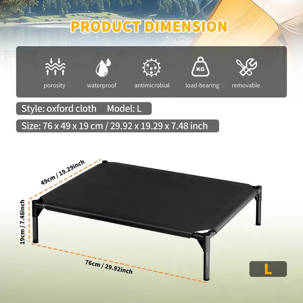 Elevated Breathable Dog Cot Bed