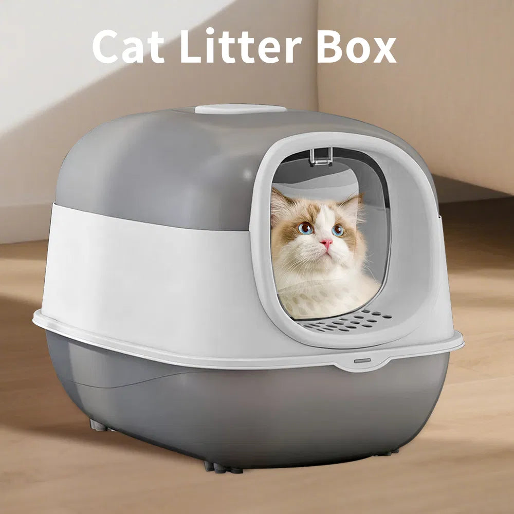Covered Cat Litter Box with Lid