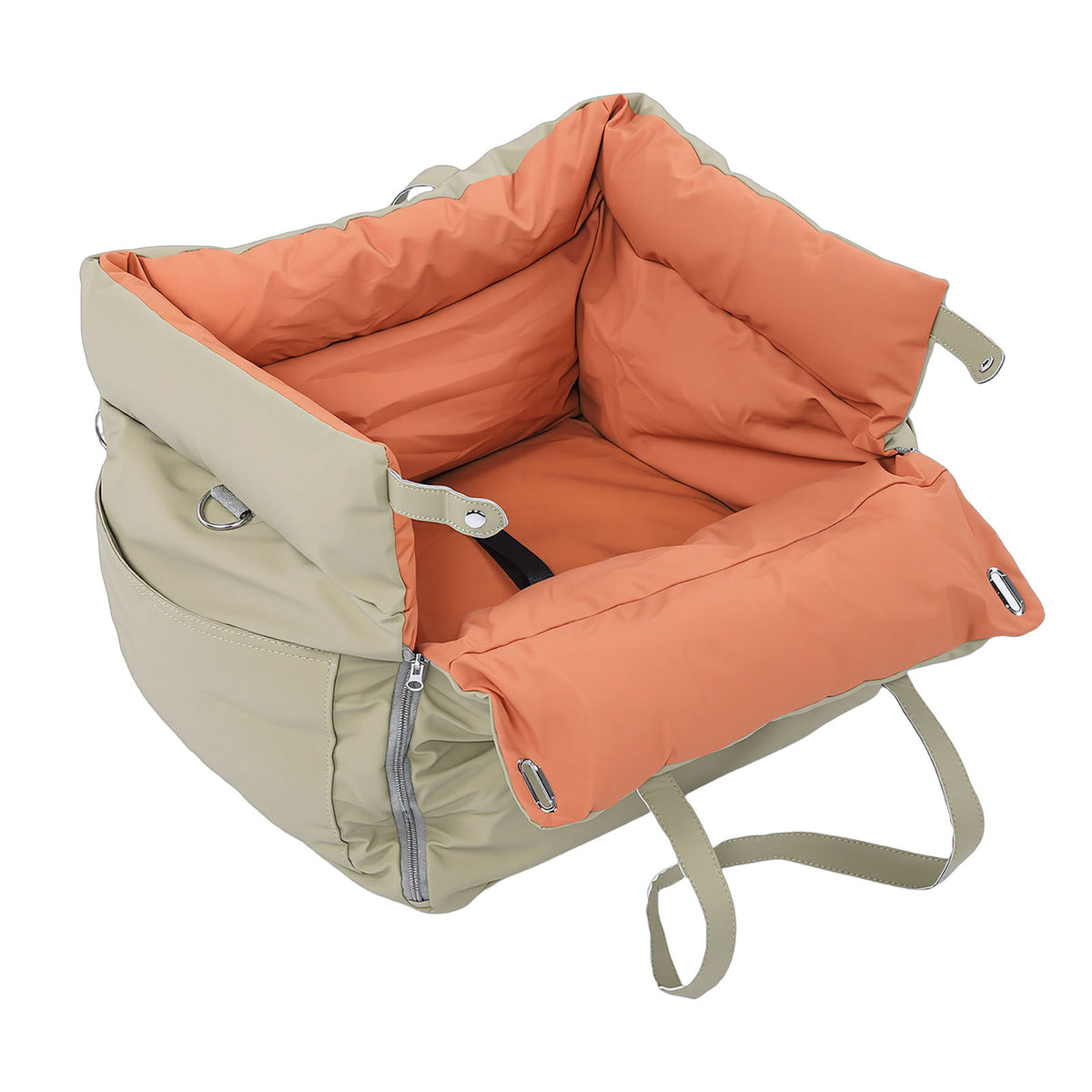 Portable Car Seat Pet Bed with Safety Tether