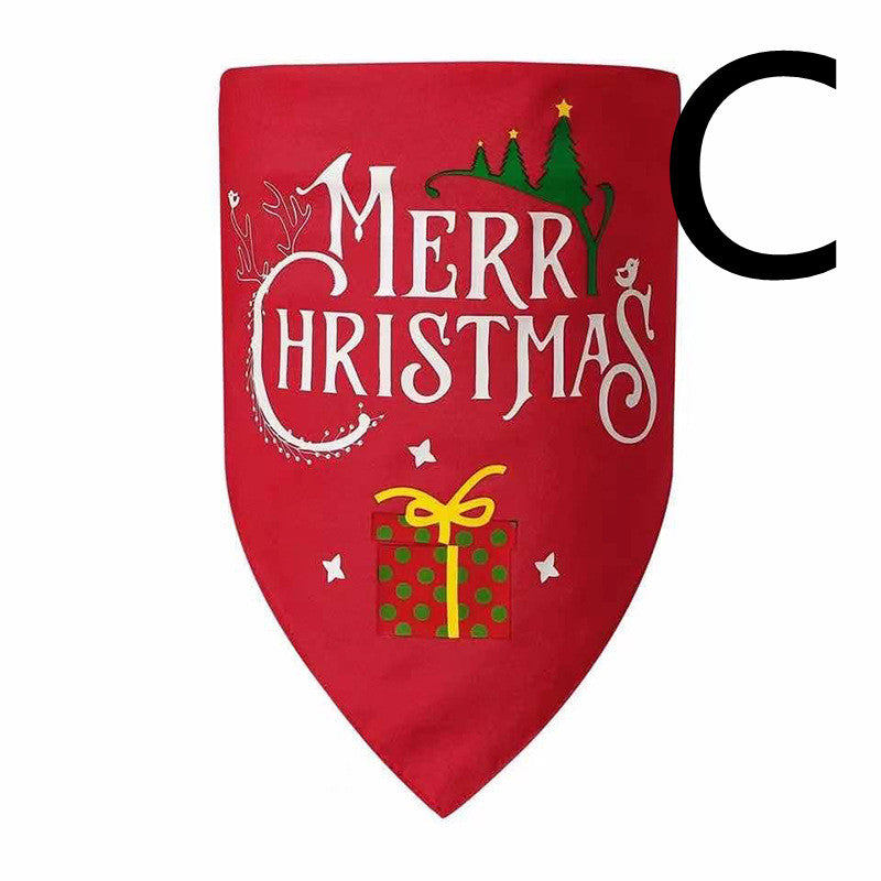 Christmas Dog Bandana – Double-Layer, 8 Festive Designs