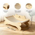 Cat Hammock Bed with Wood Frame & Sisal Scratcher