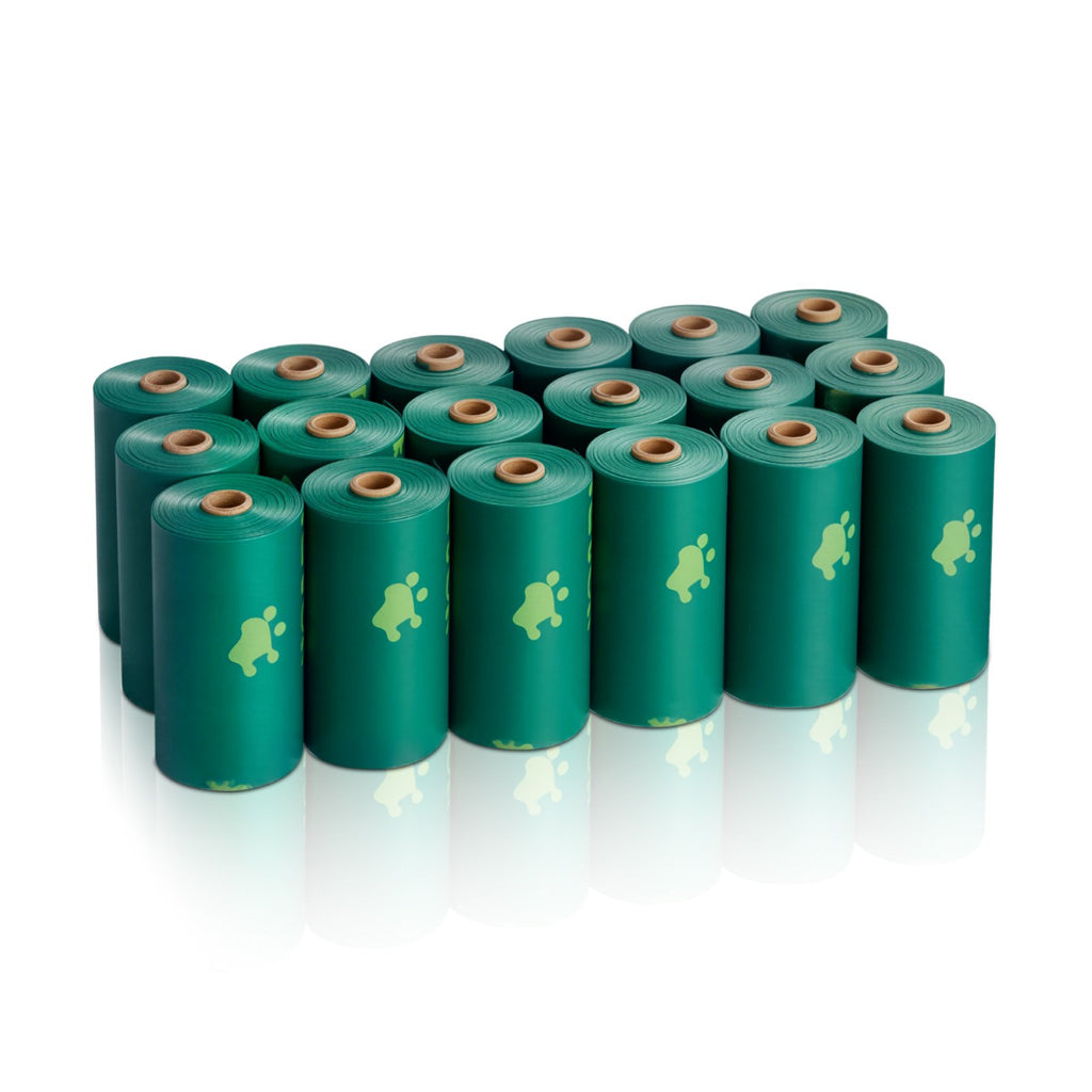18 rolls of dog poop bags